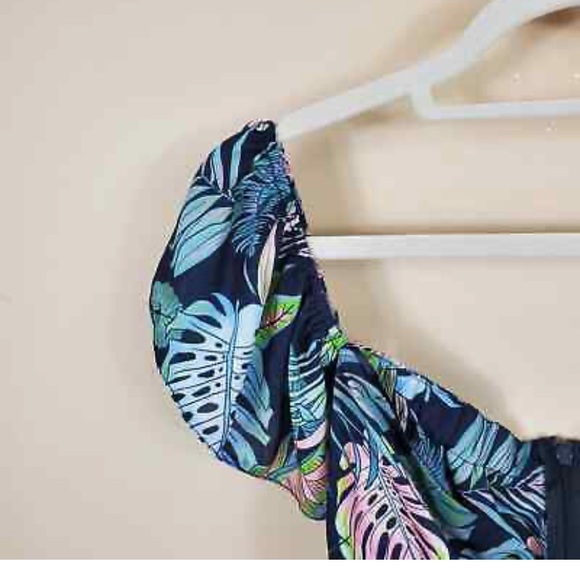 NWT LF tropical off shoulder romper BONED - Picture 6 of 9